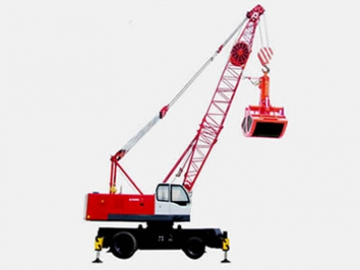 QLYS-35HZ  hydraulic tire type truss boom grab cranes